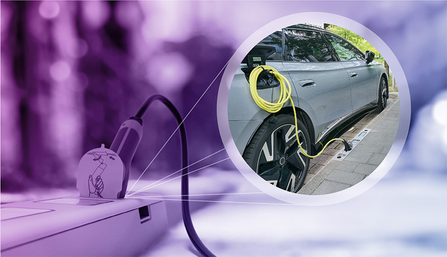 Ladeneuheit „Ladebordstein“: Eine Alternative zur Ladesäule?